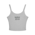 SHINE JEAN Spaghetti Strap Tank Top — Women's Graphic Crop Tee
