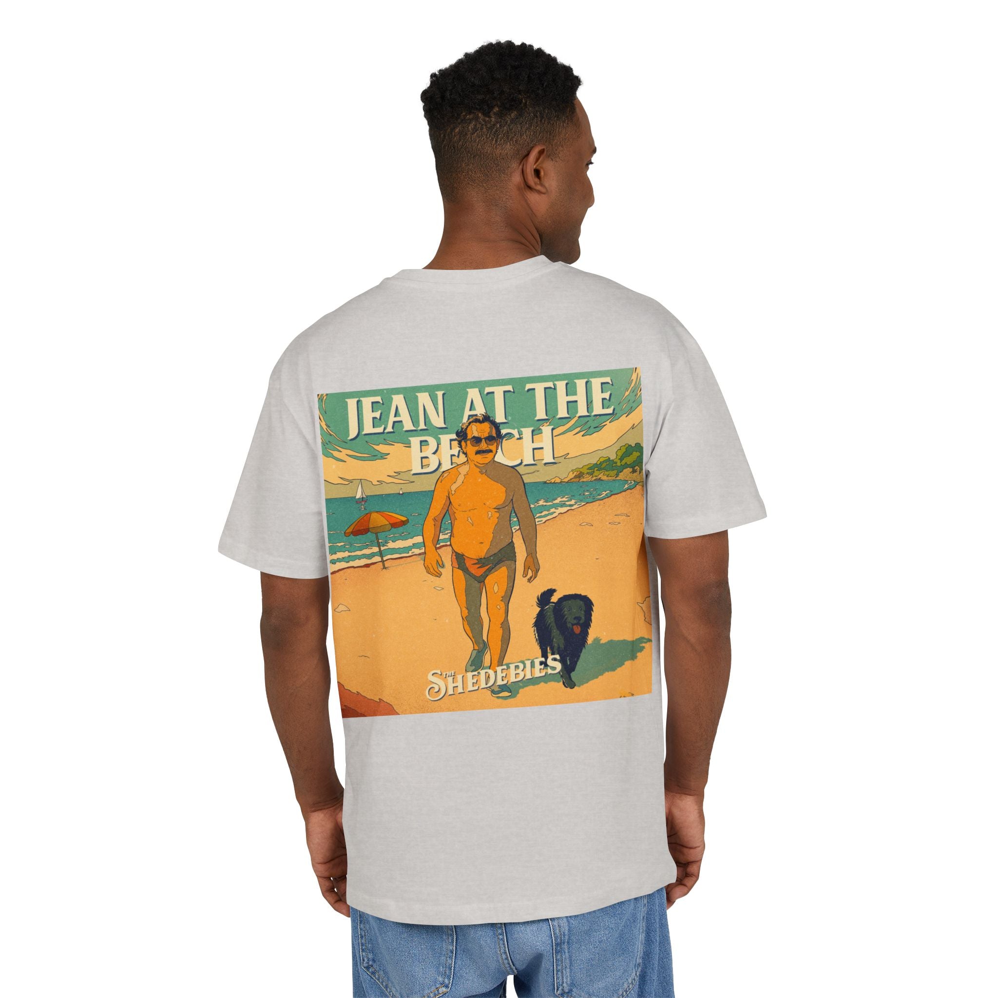 Jean at the Beach - Backprint Cover T-Shirt
