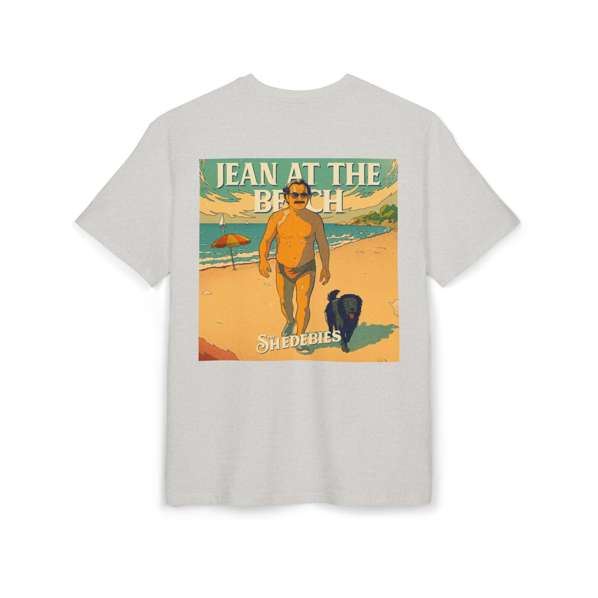 Jean at the Beach - Backprint Cover T-Shirt