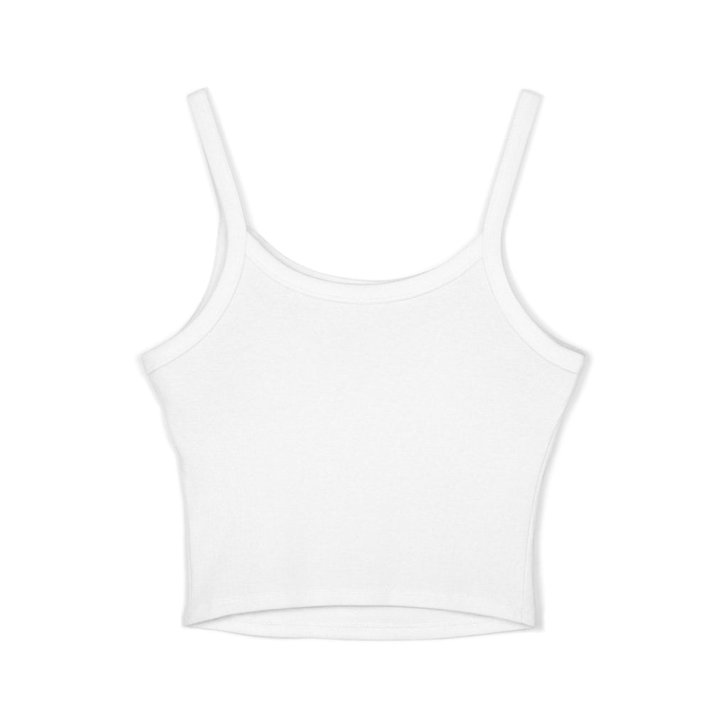 SHINE JEAN Spaghetti Strap Tank Top — Women's Graphic Crop Tee