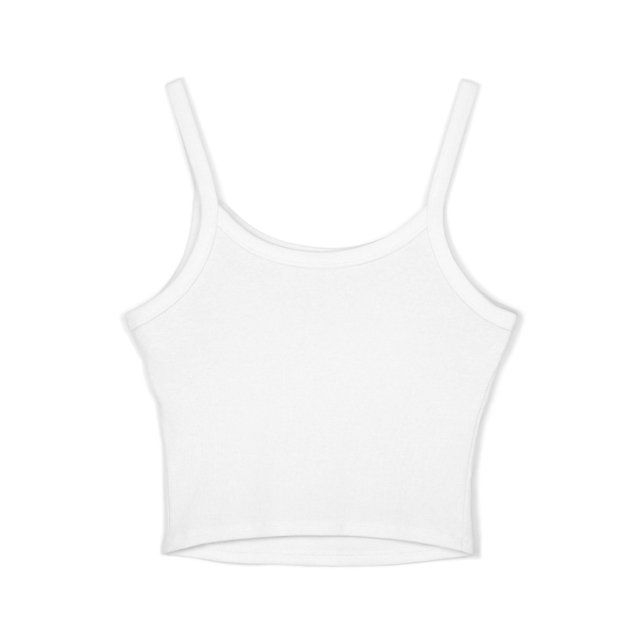 SHINE JEAN Spaghetti Strap Tank Top — Women's Graphic Crop Tee