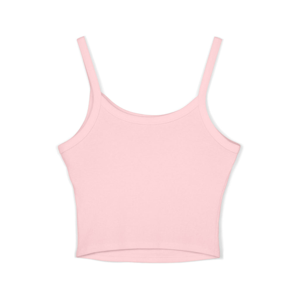 SHINE JEAN Spaghetti Strap Tank Top — Women's Graphic Crop Tee