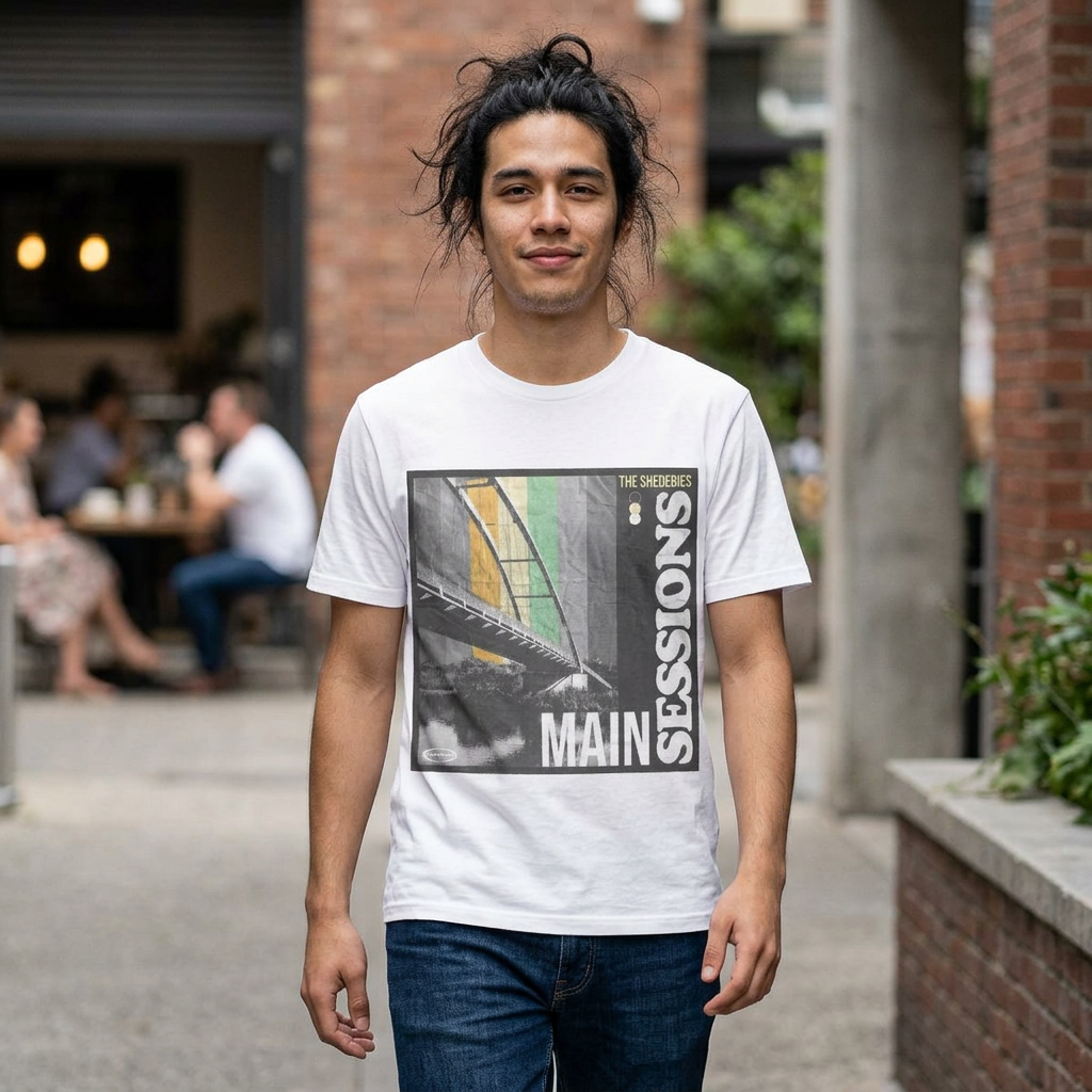 Main Sessions Cover - Retro Bridge Music T-Shirt